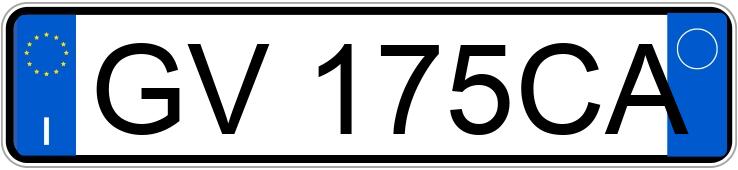 Numer rejestracyjny GV175CA posiada FIAT Panda 3a serie Numer rejestracyjny GV175CA posiada FIAT Panda 3a serie
