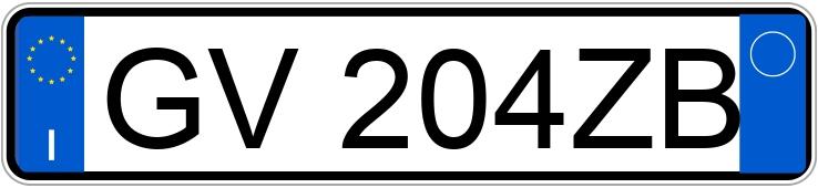 Numer rejestracyjny GV204ZB posiada FIAT 500