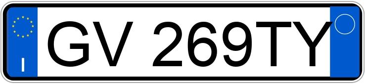 Numer rejestracyjny GV269TY posiada FIAT Panda 3a serie