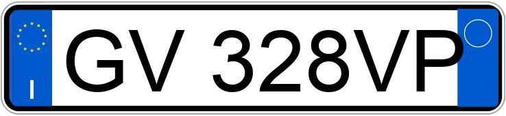 Numer rejestracyjny GV328VP posiada BMW Serie 1