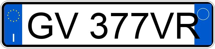 Numer rejestracyjny GV377VR posiada LAND ROVER RR Evoque 2a serie