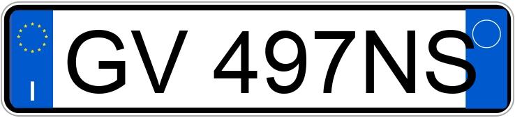 Numer rejestracyjny GV497NS posiada FIAT 500 Numer rejestracyjny GV497NS posiada FIAT 500