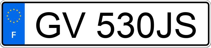 Numer rejestracyjny GV530JS posiada PEUGEOT 207