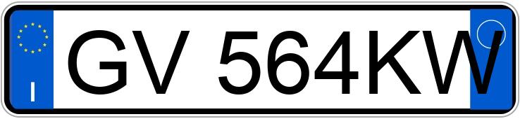 Numer rejestracyjny GV564KW posiada VOLKSWAGEN Polo 6a serie