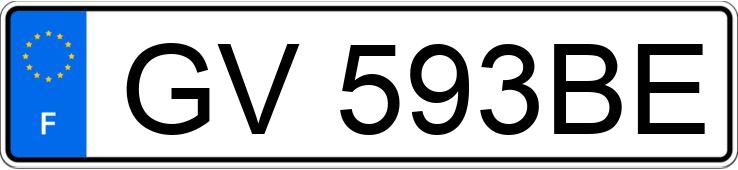 Numer rejestracyjny GV593BE posiada OPEL CORSA VI