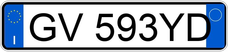 Numer rejestracyjny GV593YD posiada CITROEN C3 3a serie