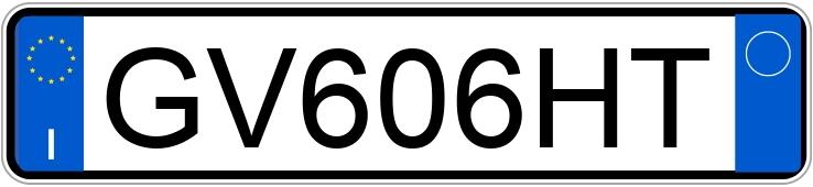 Numer rejestracyjny GV606HT posiada FIAT Panda 3a serie