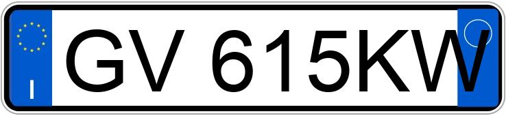 Numer rejestracyjny GV615KW posiada VOLKSWAGEN Polo 6a serie