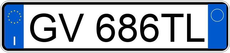 Numer rejestracyjny GV686TL posiada FIAT 500