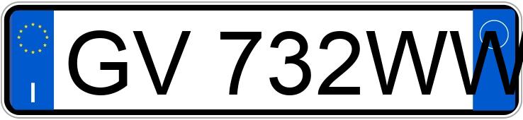 Numer rejestracyjny GV732WW posiada FIAT 500