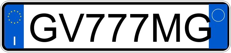 Numer rejestracyjny GV777MG posiada SUZUKI Vitara