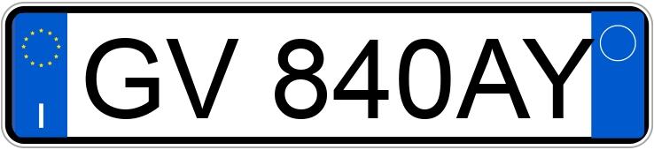 Numer rejestracyjny GV840AY posiada FIAT 600