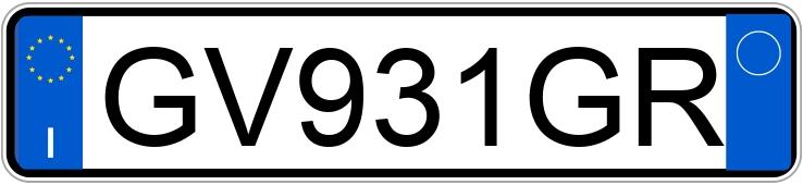 Numer rejestracyjny GV931GR posiada ABARTH 695