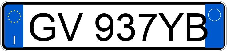 Numer rejestracyjny GV937YB posiada FIAT Grande Punto