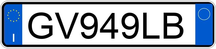 Numer rejestracyjny GV949LB posiada ALFA ROMEO Giulia