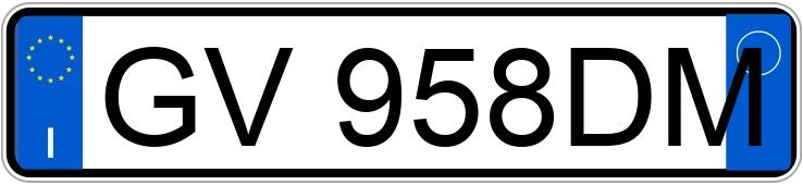 Numer rejestracyjny GV958DM posiada AUDI A3 2a serie