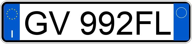 Numer rejestracyjny GV992FL posiada PORSCHE 911