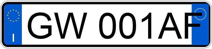 Numer rejestracyjny GW001AF posiada MERCEDES Classe C