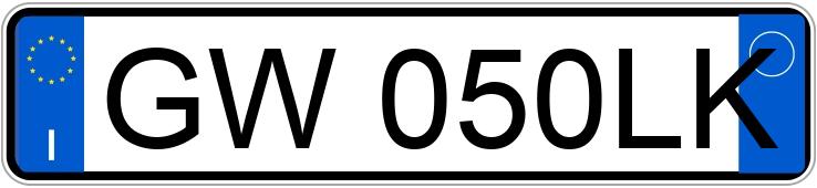 Numer rejestracyjny GW050LK posiada AUDI A3 4a serie Numer rejestracyjny GW050LK posiada AUDI A3 4a serie