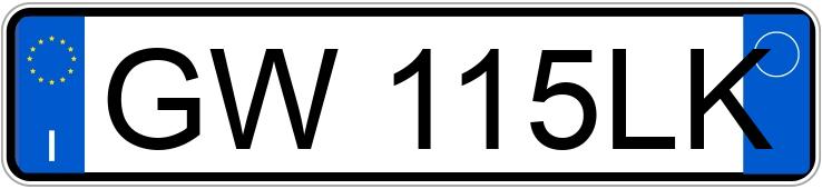 Numer rejestracyjny GW115LK posiada KIA Sportage 5a serie Numer rejestracyjny GW115LK posiada KIA Sportage 5a serie