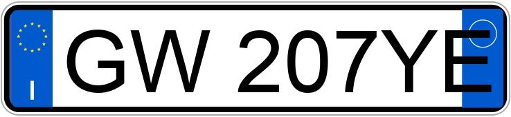 Numer rejestracyjny GW207YE posiada MASERATI Grecale