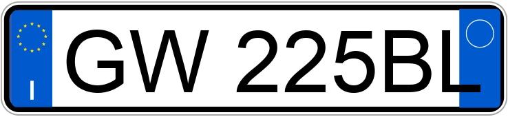 Numer rejestracyjny GW225BL posiada VOLKSWAGEN Golf 8a serie