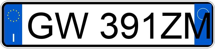 Numer rejestracyjny GW391ZM posiada ALFA ROMEO Tonale