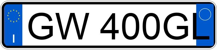 Numer rejestracyjny GW400GL posiada FIAT Panda 3a serie