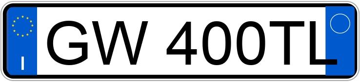 Numer rejestracyjny GW400TL posiada Chevrolet Camaro 2.0 Turbo