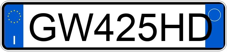 Numer rejestracyjny GW425HD posiada BMW Serie 8