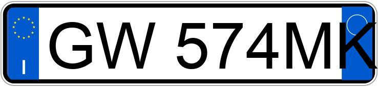 Numer rejestracyjny GW574MK posiada TOYOTA RAV4 3a serie