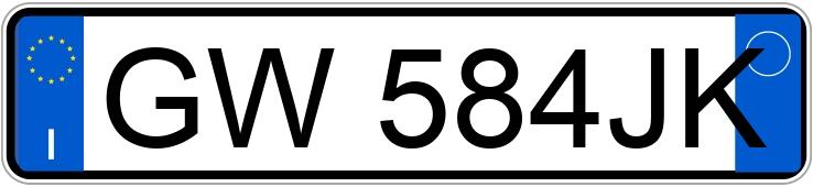 Numer rejestracyjny GW584JK posiada MERCEDES GLE