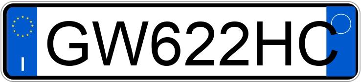 Numer rejestracyjny GW622HC posiada BMW Serie 5