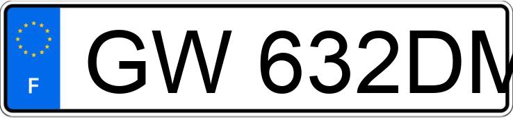 Il numero di registrazione GW632DM ha BMW 316