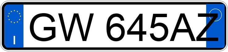 Numer rejestracyjny GW645AZ posiada BMW Serie 1 Numer rejestracyjny GW645AZ posiada BMW Serie 1