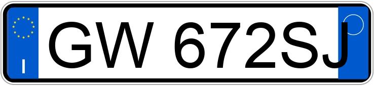 Numer rejestracyjny GW672SJ posiada BMW X2