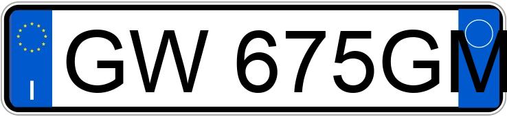 Numer rejestracyjny GW675GM posiada KIA Stonic