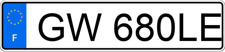 Numer rejestracyjny GW680LE posiada PEUGEOT 3008