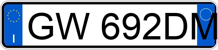 Numer rejestracyjny GW692DM posiada FIAT Panda 3a serie Numer rejestracyjny GW692DM posiada FIAT Panda 3a serie