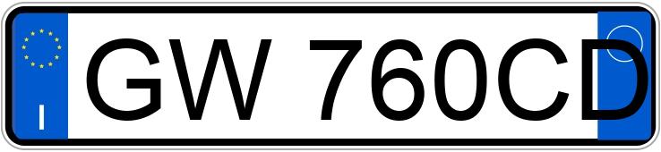 Numer rejestracyjny GW760CD posiada KIA EV3