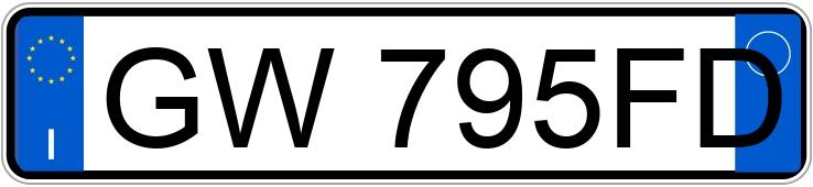 Numer rejestracyjny GW795FD posiada VOLKSWAGEN Polo 6a serie