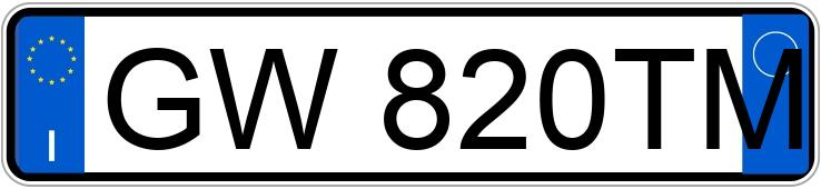 Numer rejestracyjny GW820TM posiada KIA Picanto 3as.