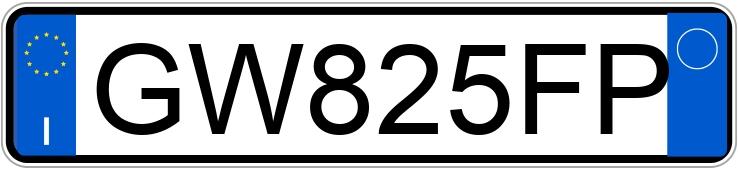 Numer rejestracyjny GW825FP posiada SUZUKI Swift