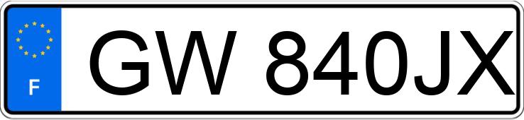 Numer rejestracyjny GW840JX posiada PEUGEOT 205 GL