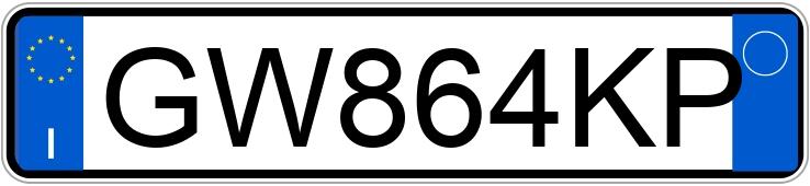 Numer rejestracyjny GW864KP posiada TESLA Model 3