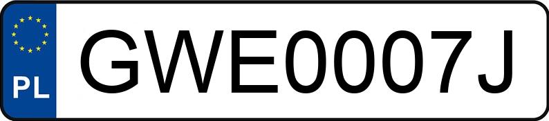 Numer rejestracyjny GWE 0007J posiada FORD C-MAX - GWE0007J