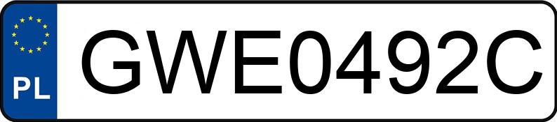 Numer rejestracyjny GWE 0492C posiada AUDI A4 Avant 1.9 TDi Kat. MR`99 B5 Aut. - GWE0492C