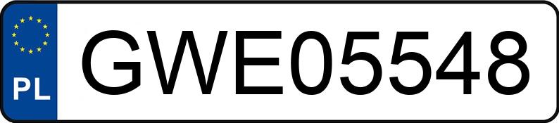 Numer rejestracyjny GWE 05548 posiada VOLKSWAGEN T4 2.4D - GWE05548