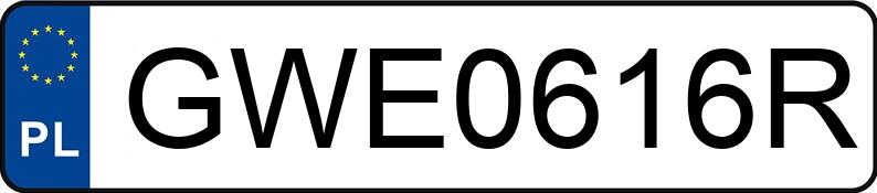 Numer rejestracyjny GWE 0616R posiada AUDI A3 - GWE0616R