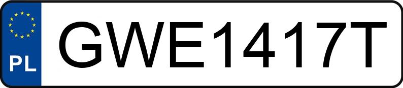 Numer rejestracyjny GWE 1417T posiada CHRYSLER Grand Voyager 3.3 Kat. MR`01 E3 Limited AWD Aut. - GWE1417T Numer rejestracyjny GWE 1417T posiada CHRYSLER Grand Voyager 3.3 Kat. MR`01 E3 Limited AWD Aut. - GWE1417T